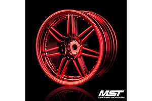 MST 1.9" (+8mm Off-Set) X603 Red Rims 4Pcs