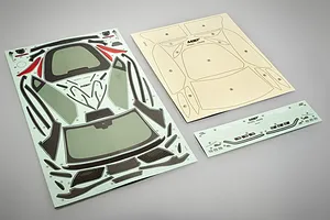 MST 1/10 A90RB Unpainted Body Shell - Clear image 76841