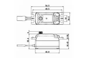 Savox Orange Aluminium 9kg Plus Low Profile 6v Metal Geared Servo image 77190