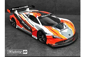 Bittydesign 1/10 Seven20 GT Unpainted Body Shell w/ Decals image 77251