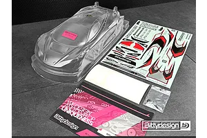 Bittydesign 1/10 Seven20 GT Unpainted Body Shell w/ Decals image 77252