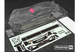 Bittydesign 1/10 Ahura GT Unpainted Body Shell w/ Decals image 77255