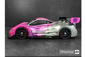 Bittydesign 1/8 HYPER-GT8 1/8 GT Unpainted Body Shell w/ Decals image 77257