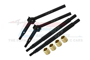 GPM Medium Carbon Steel Front CVD Driveshafts &amp; (+5mm) Rear Axles Set