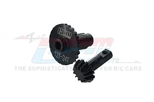 GPM Hardened Steel #45 12T/24T Front &amp; Rear Bevel Gear Set