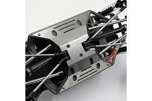 Yeah Racing Stainless Steel Centre Chassis Skid Plate image 77459