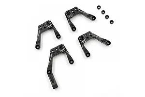 Yeah Racing Black Aluminium Shock Mount Set image 77495