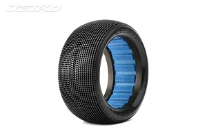 Jetko 1/8 Lesnar Ultra Soft Tyres on White Dish Rims - Glued Wheels 2Pcs image 3