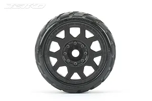 Jetko 3.6" King Cobra SGT Medium Soft Belted Tyres on Black Claw Rims - Glued Wheels 2Pcs image 77610