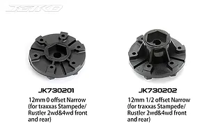 Jetko 2.8" Tomahawk ST Medium Soft Tyres on (1/2" Off Set) Black Claw Rims - Glued Wheels 2Pcs image 77738