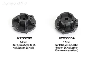 Jetko 2.8" Rockform MT Medium Soft Tyres on Metal Green Claw Rims - Glued Wheels 2Pcs image 77902
