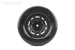Jetko 2.9" DR Booster RR Ultra Soft Rear Belted Drag Tyres on Black Claw Rims - Glued Wheels 2Pcs image 77919