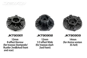 Jetko 2.9" Tomahawk SC Medium Soft Tyres on Metal Green Claw Rims - Glued Wheels 2Pcs image 77931