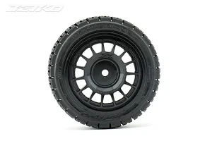 Jetko 1.9" Avantgarde Super Soft Rally Tyres on Black Claw Rims - Glued Wheels 4Pcs image 77973