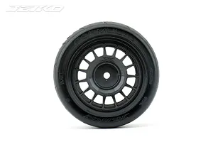 Jetko 1.9" Formula Super Soft Tyres on Black Radia Rims - Glued Wheels 2Pcs image 77983