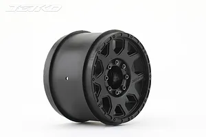 Jetko 3.8" (1/2" Off Set) EX SGT MT Black Rims 2Pcs