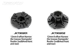 Jetko 2.8" (1/2" Off Set) EX ST MT Black Rims 2Pcs image 78063