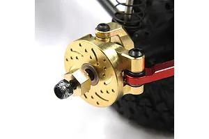 Yeah Racing Brass Hubs, Wheel Hexes & Diff Cover Upgrade Set image 78198