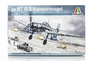 Italeri 1/72 Junker Ju-87G2 Kannonenvogel Fighter Scaled Plastic Model Kit