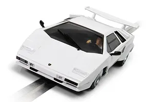 Scalextric 1/32 Lamborghini Countach - White Slot Car image 78450