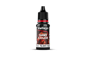 Vallejo Game Colour Black Acrylic Paint 18ml