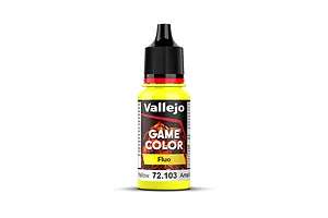 Vallejo Game Colour Fluorescent Yellow Acrylic Paint 18ml