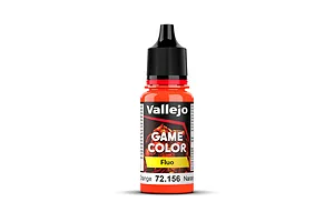 Vallejo Game Colour Fluorescent Orange Acrylic Paint 18ml