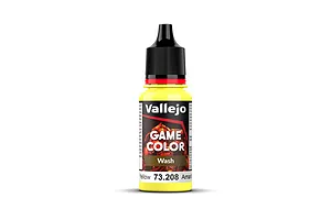 Vallejo Game Colour Wash Yellow Acrylic Paint 18ml