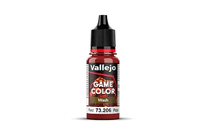 Vallejo Game Colour Wash Red Acrylic Paint 18ml