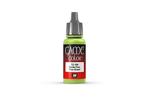 Vallejo Game Colour Fluorescent Green Acrylic Paint 17ml