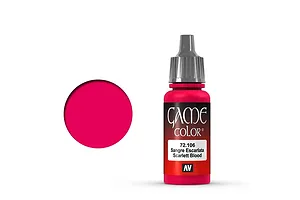 Vallejo Game Colour Scarlet Blood Acrylic Paint 17ml