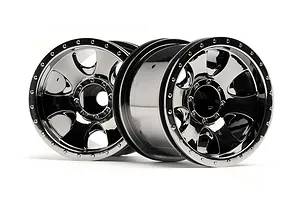 HPI 2.2" Warlock Black Chrome Rims 2Pcs image 7899
