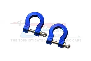 GPM Blue Aluminium Front or Rear Bumper D-Rings 2Pcs image 79008