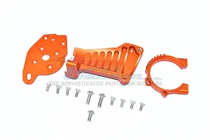GPM Orange Aluminium Motor Mount w/ Heat Sink Fins 3Pcs