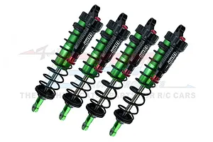GPM Green Aluminium Front &amp; Rear Piggyback Shock Set 4Pcs