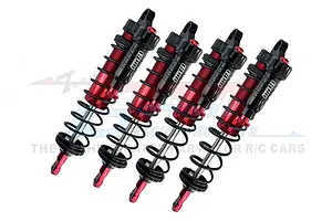 GPM Red Aluminium Front &amp; Rear Piggyback Shock Set 4Pcs