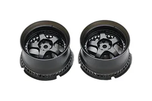 Pandora 2.05" Front (8mm Off-Set) RWB (RAUH-Welt BEGRIFF) S-1 Black Rims 2Pcs image 79139