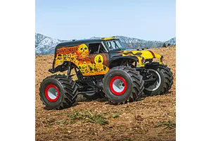 Pro-Line 1/10 Grave Digger Body Shell Set - Fire Red image 79244