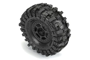 Pro-Line 1.9" Mickey Thompson Baja Pro X G8 Tyres on Black Holcomb Rims - Beadlocked Wheels 2Pcs image 79257