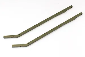 Kyosho Gunmetal Aluminium Hard Main Chassis Rails 2Pcs
