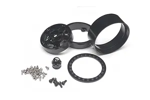 Boom Racing Black Aluminium 1.9" Golem Krait Beadlock Rims w/ 8mm Wideners 4pcs image 79389