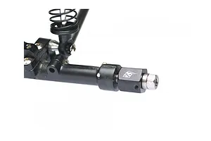 Boom Racing Black Aluminium 1.9" Golem Krait Beadlock Rims w/ 8mm Wideners 4pcs image 79391