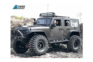 Boom Racing Black Aluminium 1.9" Golem Krait Beadlock Rims w/ 8mm Wideners 4pcs image 79396