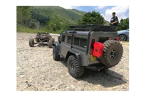 Boom Racing Black Aluminium 1.9" Golem Krait Beadlock Rims w/ 8mm Wideners 4pcs image 79397