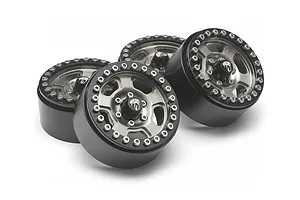 Boom Racing Gunmetal Aluminium 1.9 Golem Krait Beadlock Rims w/ 8mm Wideners-4pcs image 79400