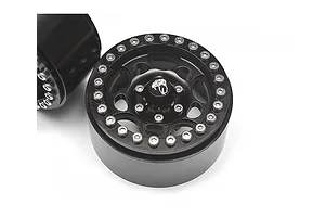 Boom Racing Black Aluminium 1.9" Sandstorm Krait Beadlock Rims w/ 8mm Wideners-4pcs image 79419