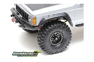 Boom Racing Black Aluminium 1.9" Sandstorm Krait Beadlock Rims w/ 8mm Wideners-4pcs image 79423