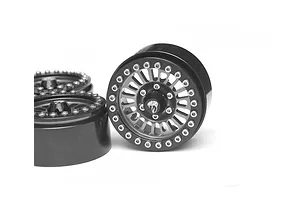 Boom Racing Gunmetal Aluminium 1.9 Venomous Krait Beadlock Rims w/ 8mm Wideners 4pcs image 79432