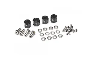 Boom Racing Gunmetal Aluminium 1.9 Venomous Krait Beadlock Rims w/ 8mm Wideners 4pcs image 79435