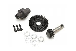 Boom Racing Hardened Steel Heavy Duty 8T/33T Keyed Bevel Helical Underdrive Gear Differential Locker Set image 79443